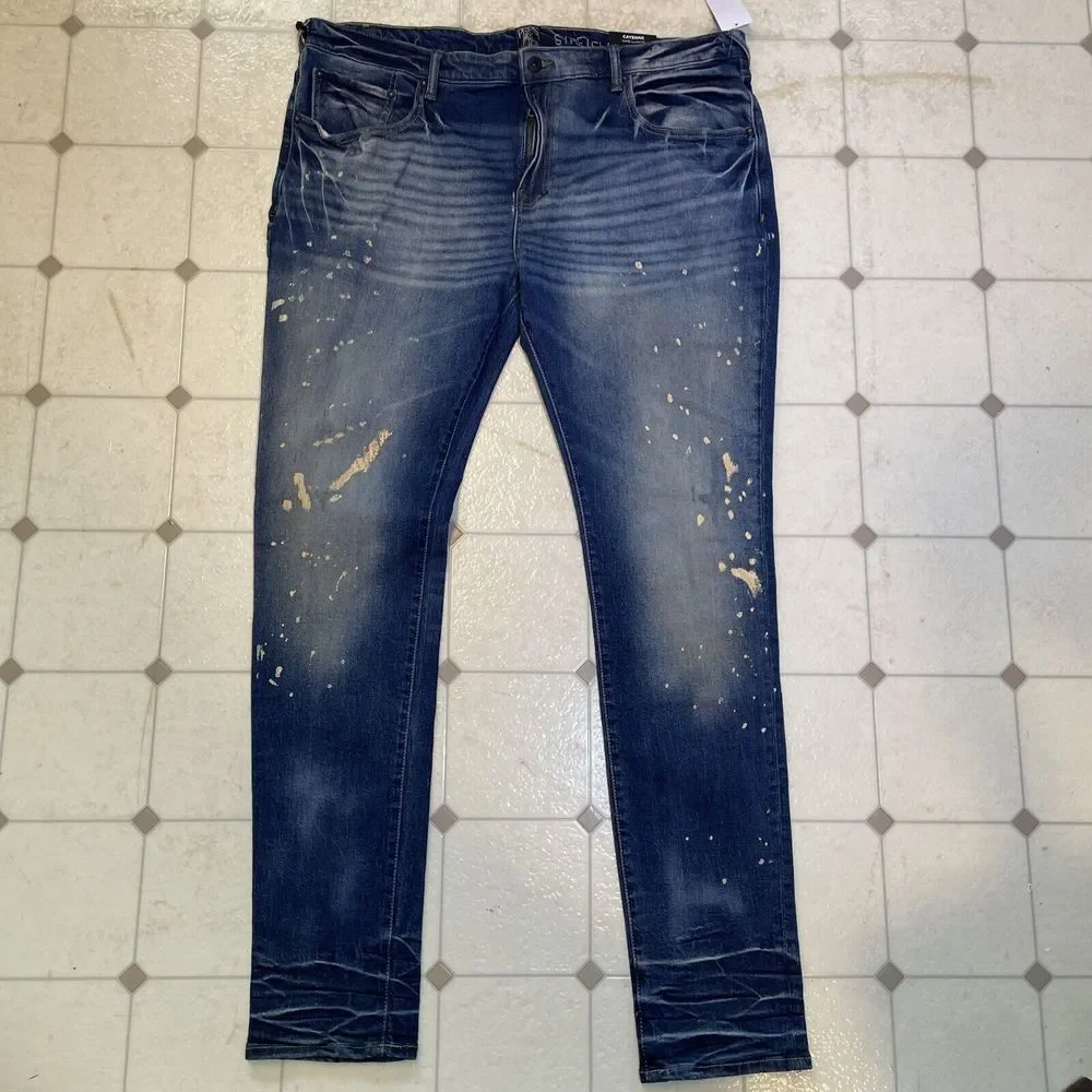 PRPS Mens Jeans Distressed Cayenne Size 40 Blue Jeans Japanese‎ Denim Designer